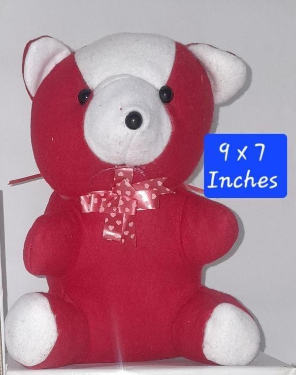 Adorable Plush Red Teddy Bear - 1 Pc Perfect for Hugs!