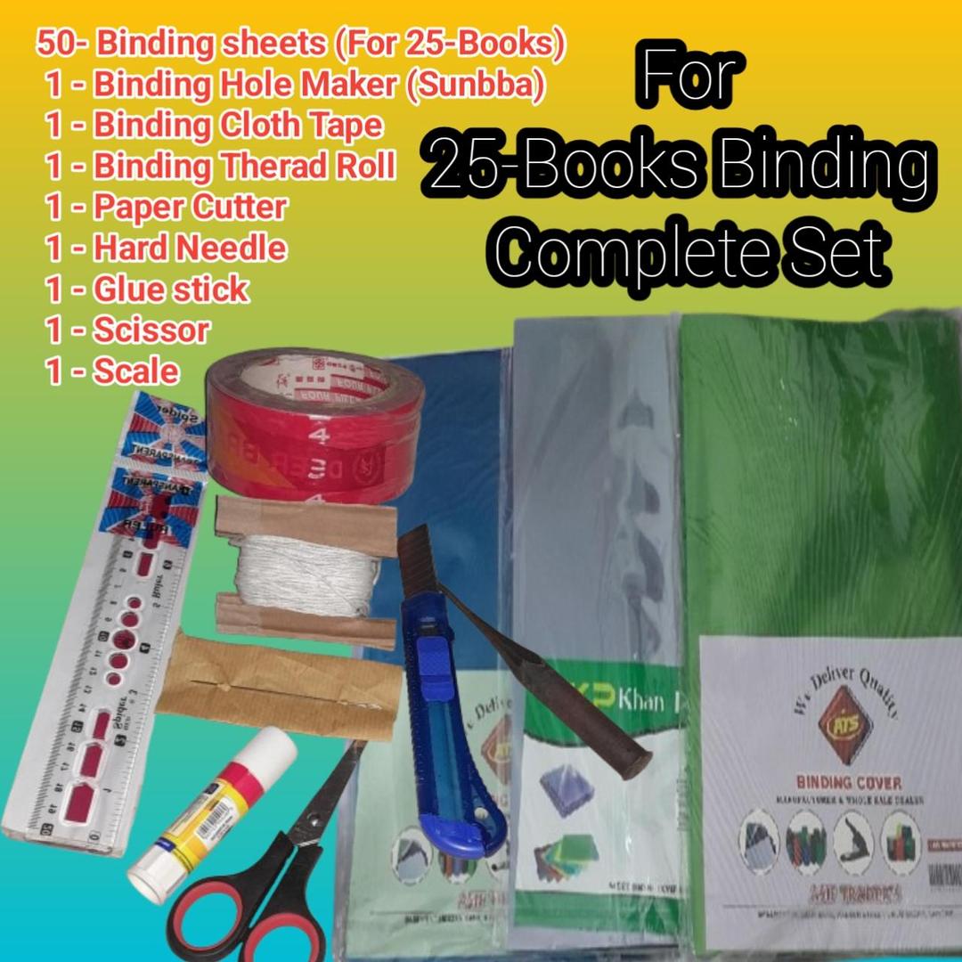 50-Sheets for 25-Book Binding with Complete Binding Accessories