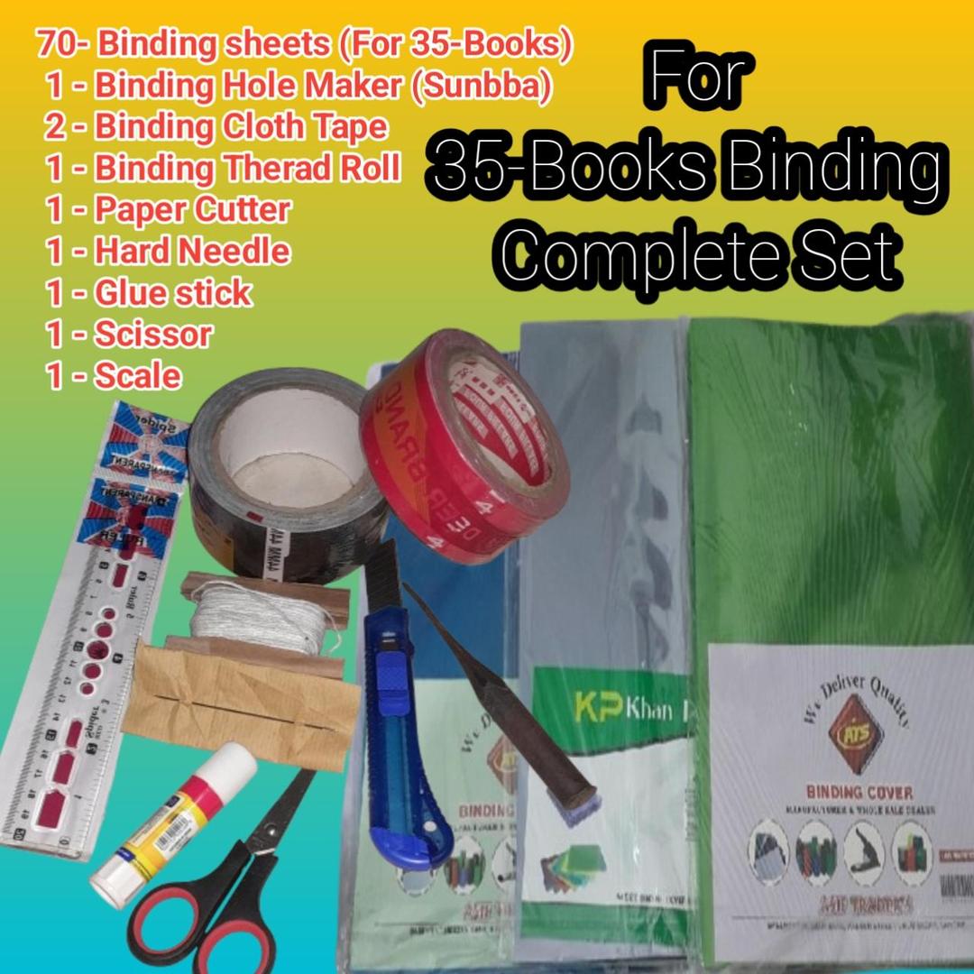 70-Sheets for 35-Book Binding with Complete Binding Accessories