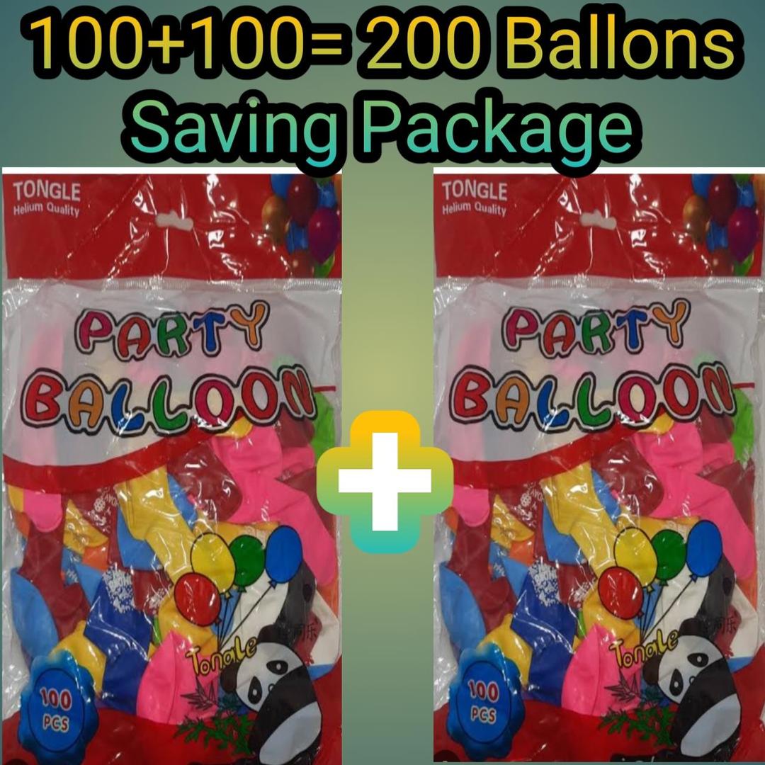 Vibrant Multicolor Balloons - Perfect Decor Accessory, 200 Pcs