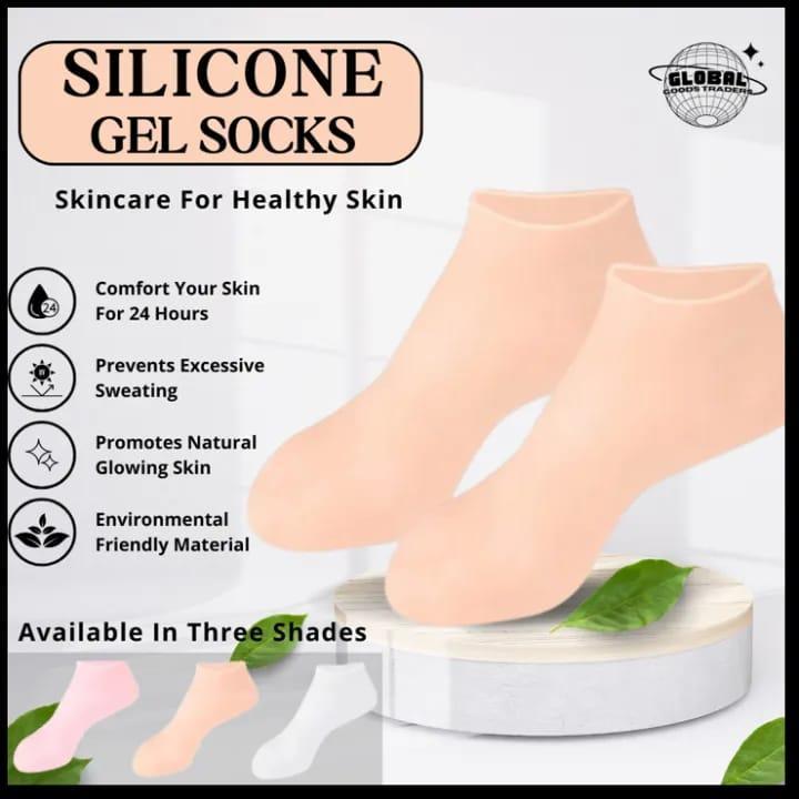 Unisex Silicone Anti Crack Socks Heel Pads 1