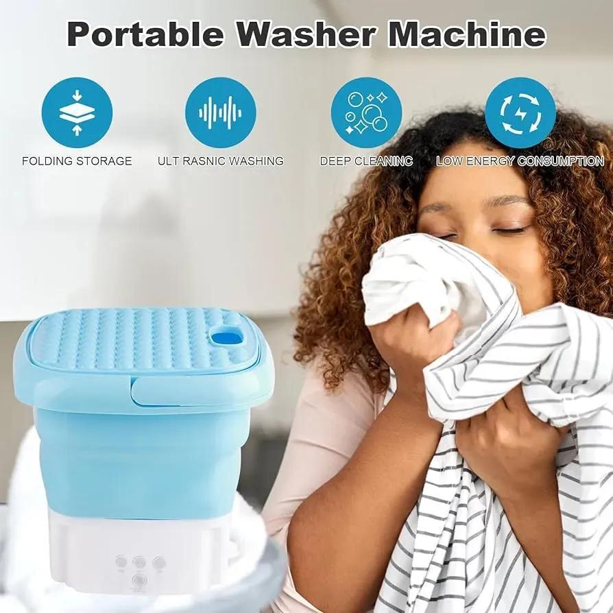 Portable Mini Washing Machine - 1 Pc, Low Energy Consumption & Deep Cleaning