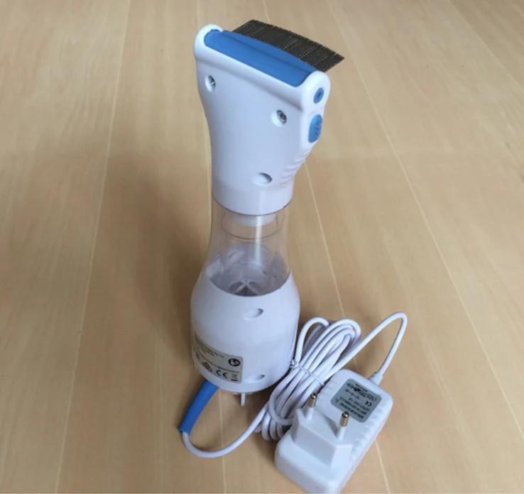 Electric Anti-Lice Comb White Blue ABS