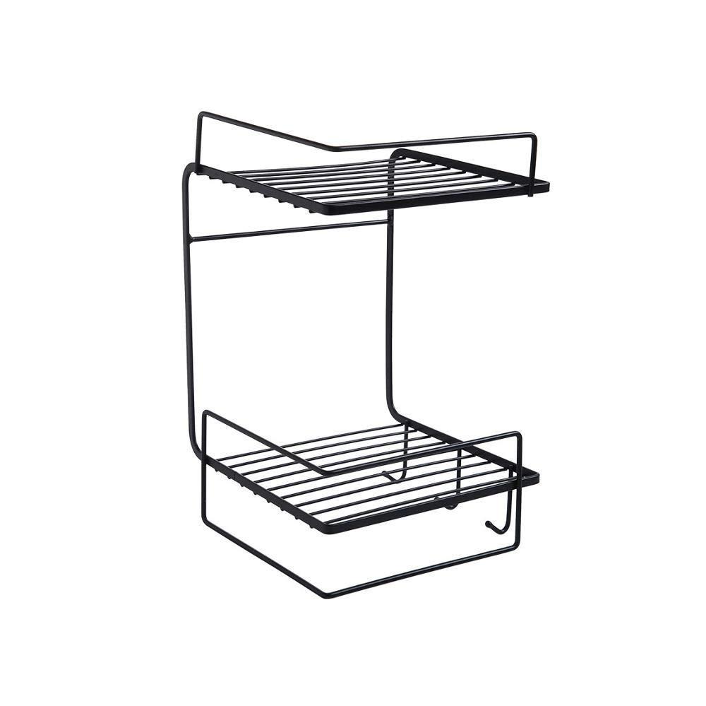Black Stainless Steel Organizer - 1 Pc Storage Solution for Efficient Tool Management