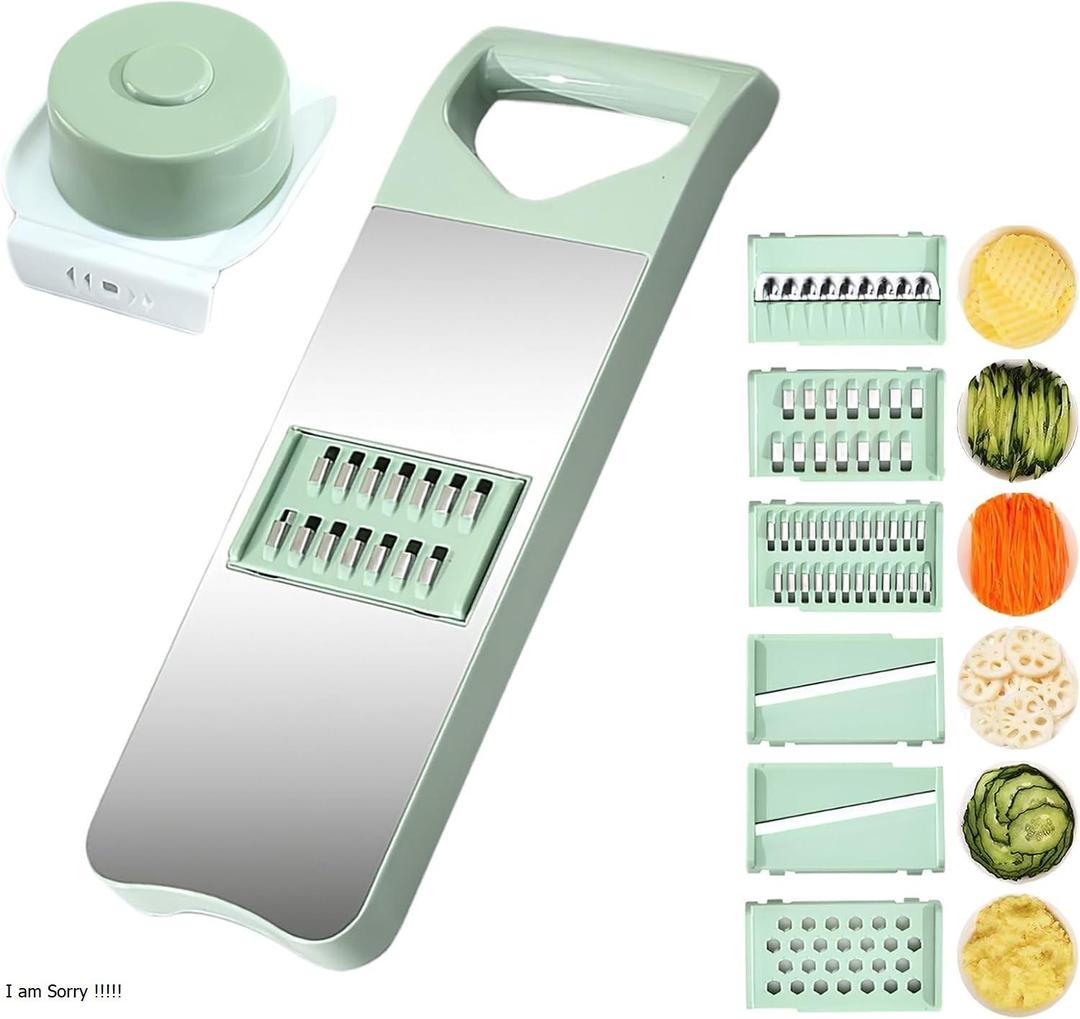 Durable Green Grater - 1 Pc for Effortless Food Preparation