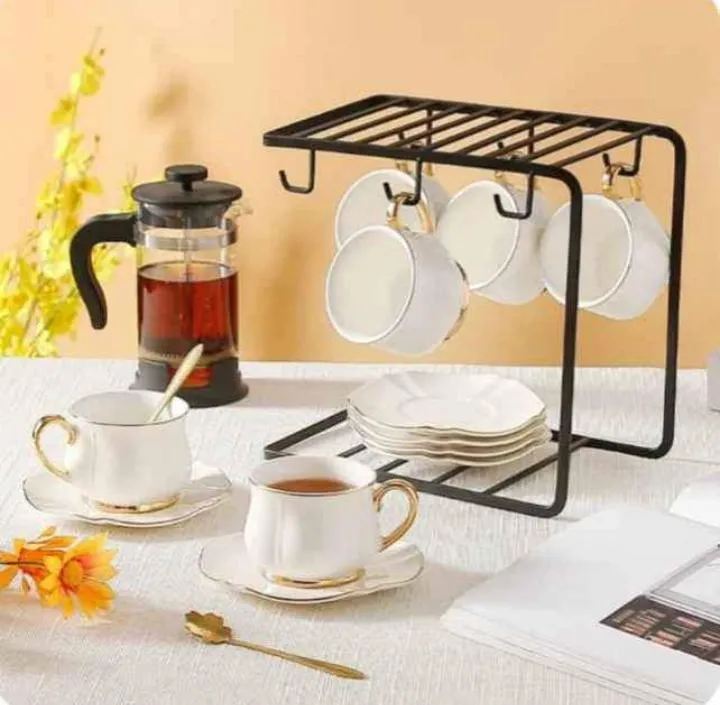 Premium Metal Mug Stand - 1 Pc for Stylish Organization