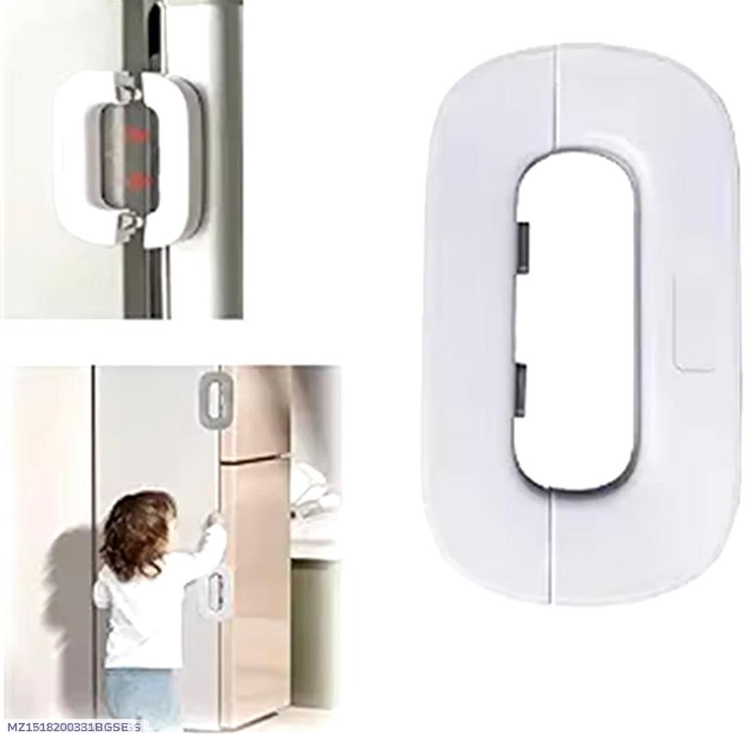 Compact Drawer Lock White ABS Plastic No Tools