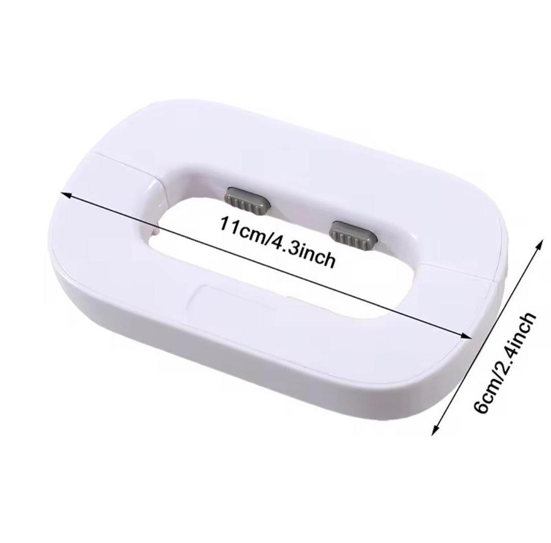 Compact Drawer Lock White ABS Plastic No Tools