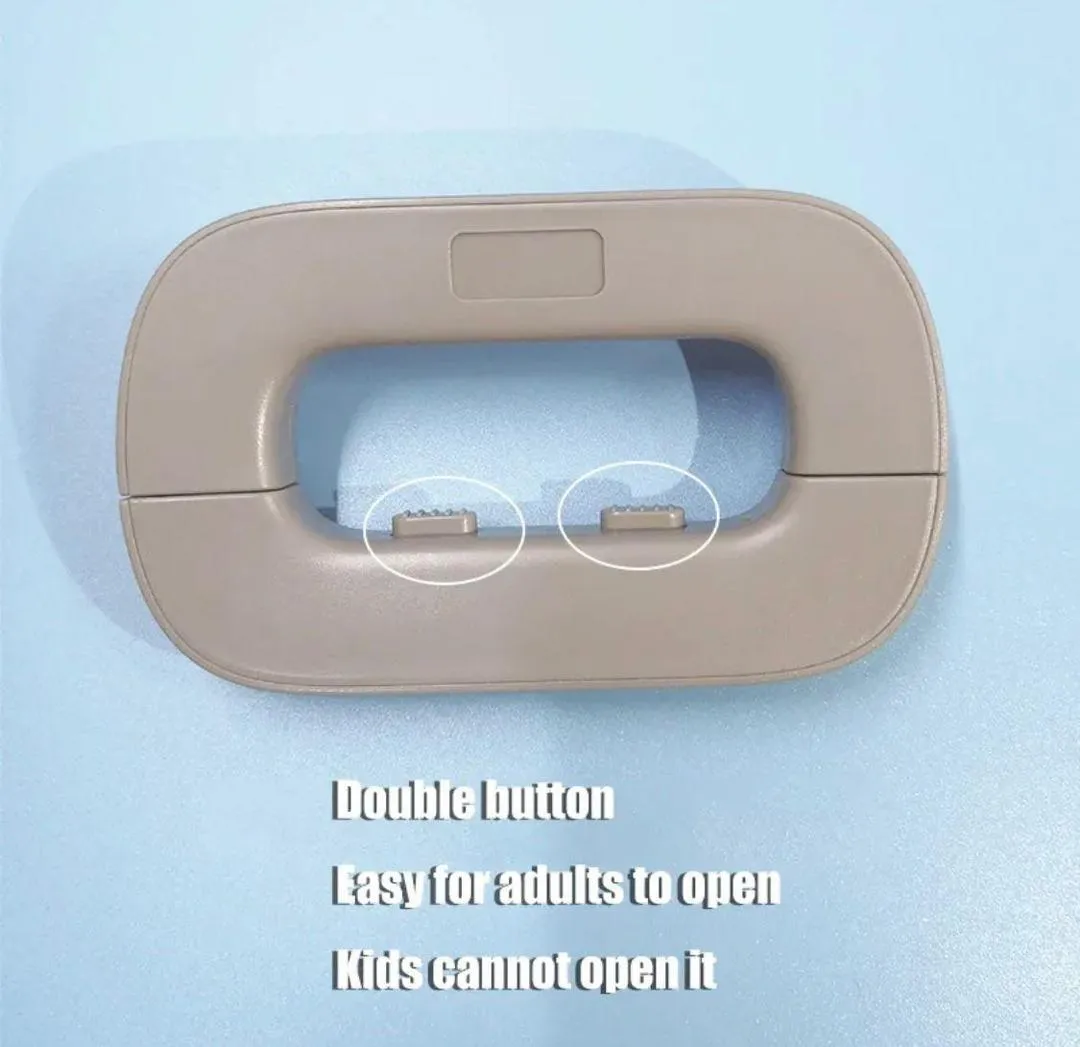 Stylish Drawer Lock White ABS Plastic No Tools