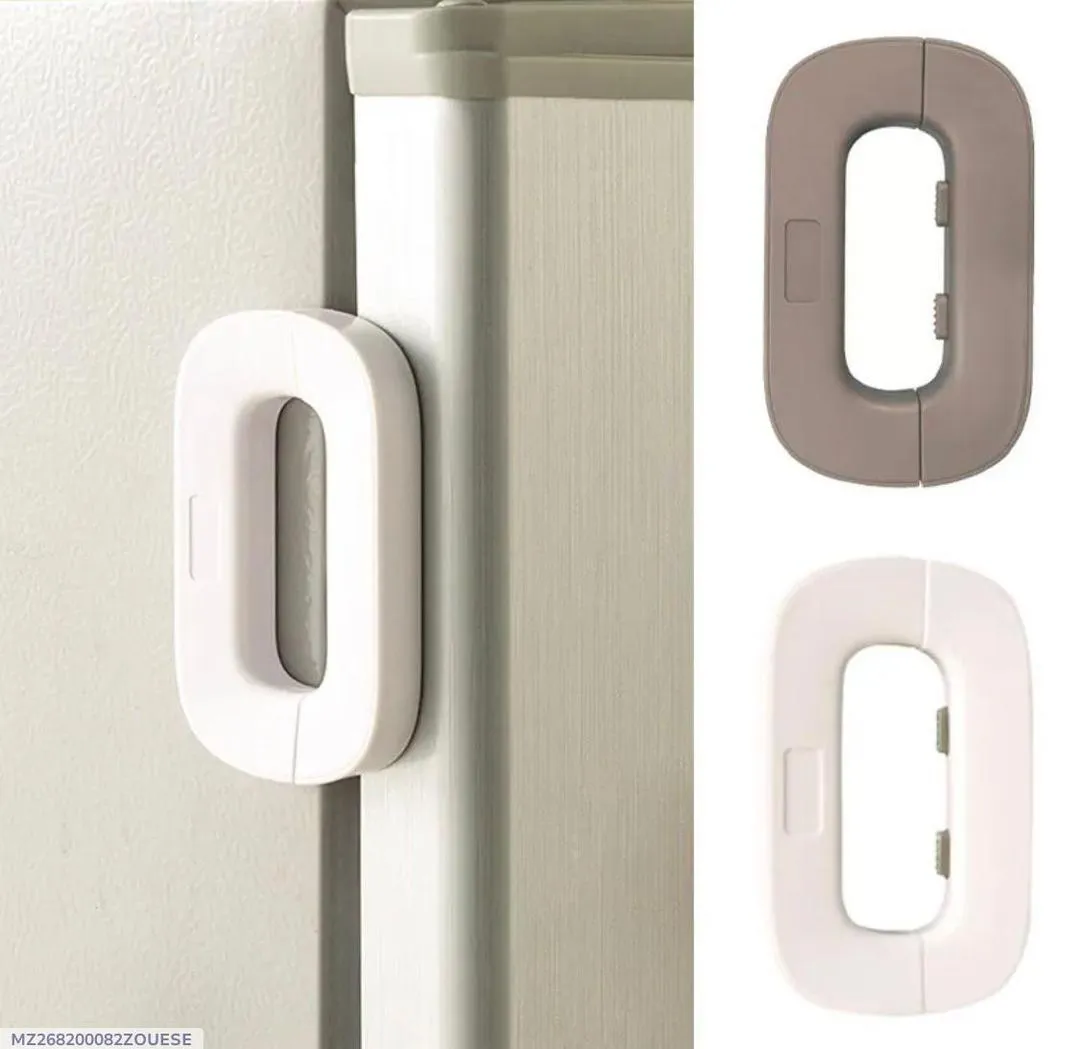 Stylish Drawer Lock White ABS Plastic No Tools