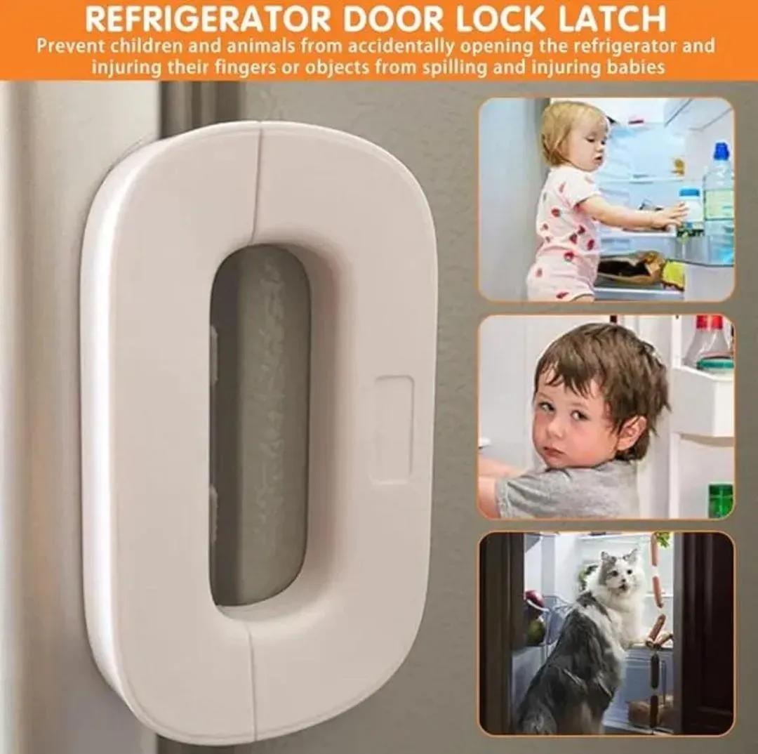 Modern Drawer Lock with One-Hand Operation Grey ABS