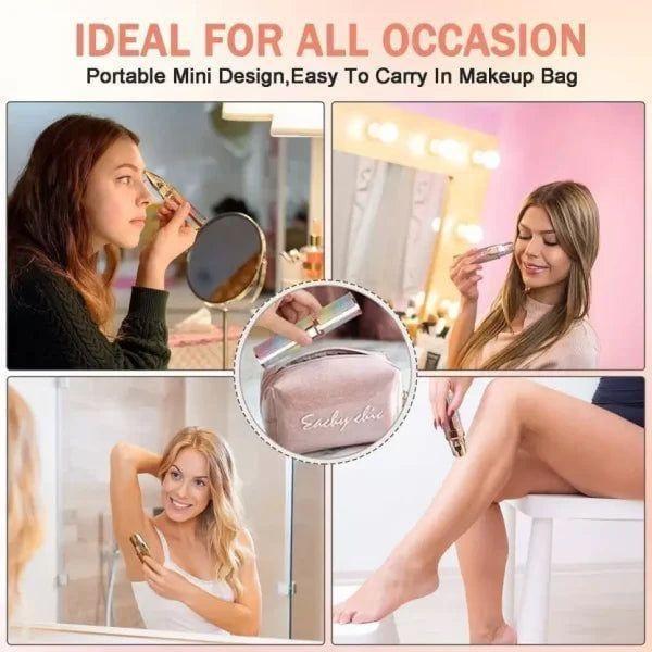 Portable Eyebrow Trimmer for Women with LED Light