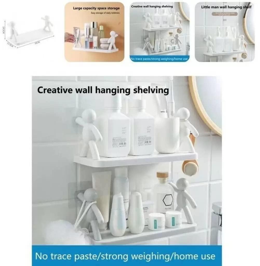 2 Pcs Durable ABS Plastic Bathroom Organizer - Affordable Solutions for Smart Storage