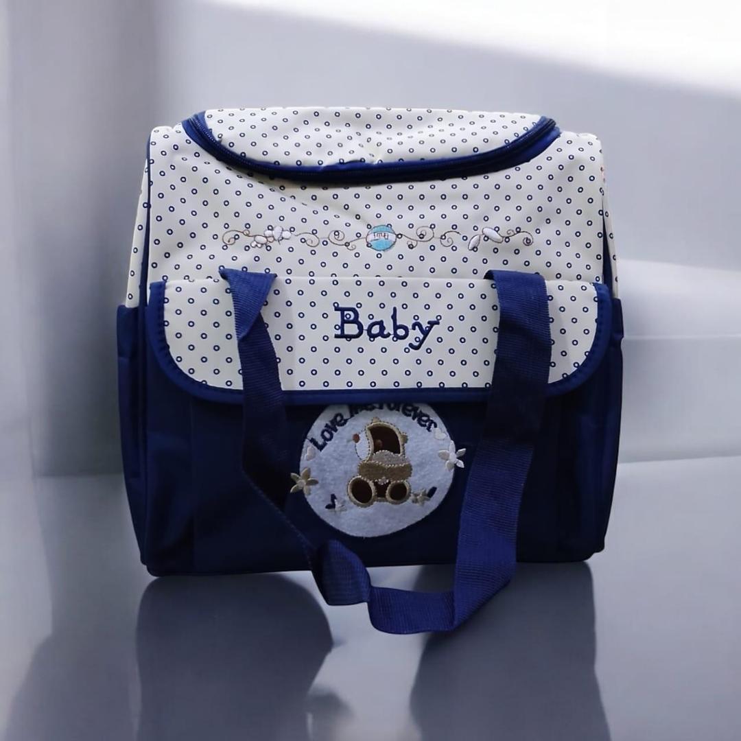 Unisex Blue Baby Bag - Essential Diaper Backpack