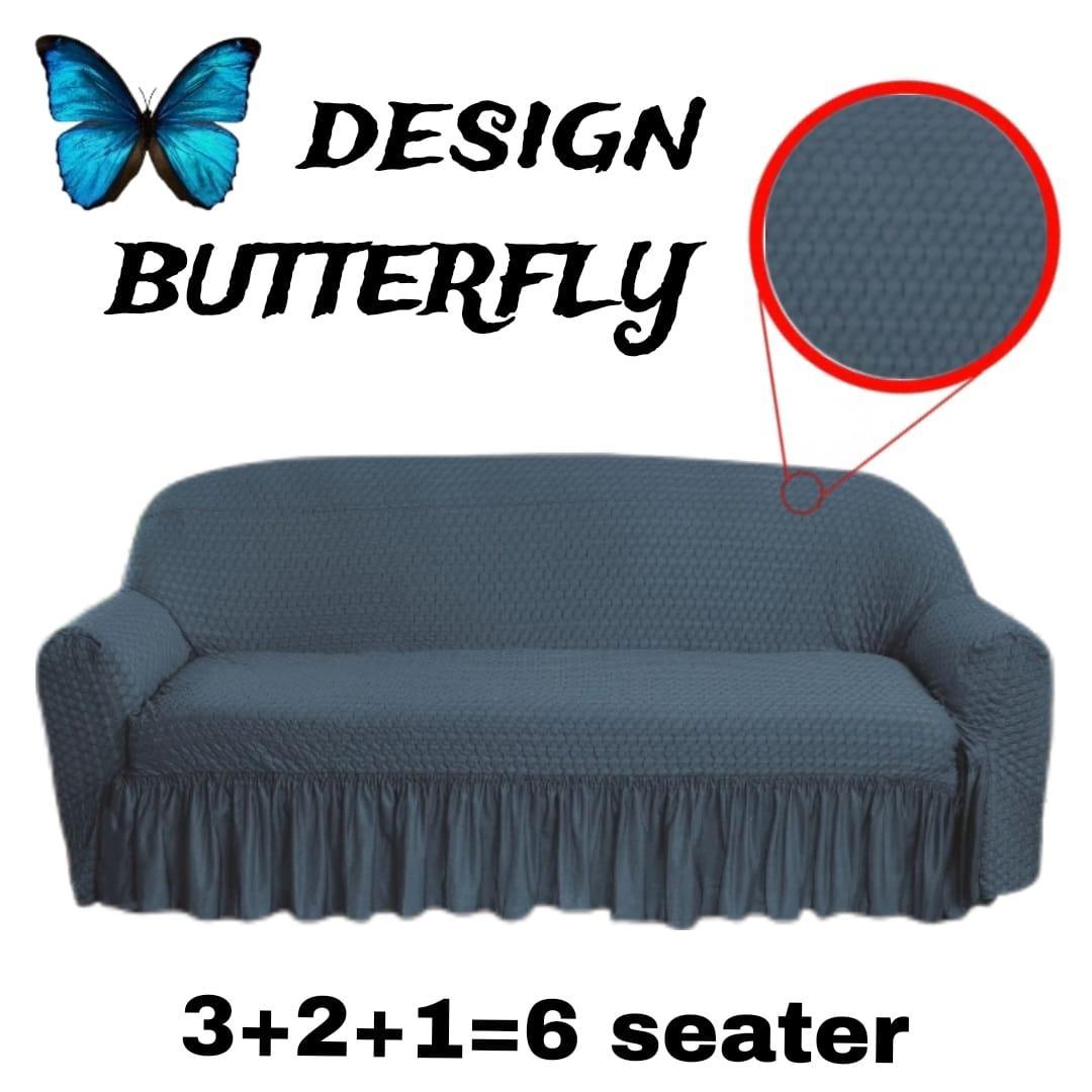 6 Seater Jersey Textured Sofa Covers