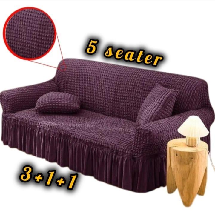 5 Seater Jersey Textured Sofa Covers
