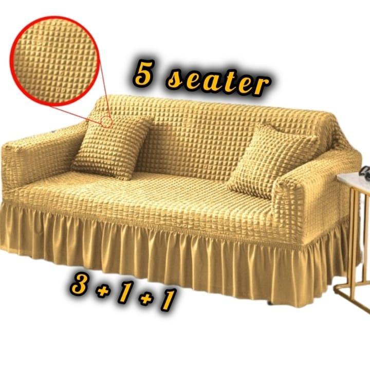 5 Seater Jersey Textured Sofa Covers