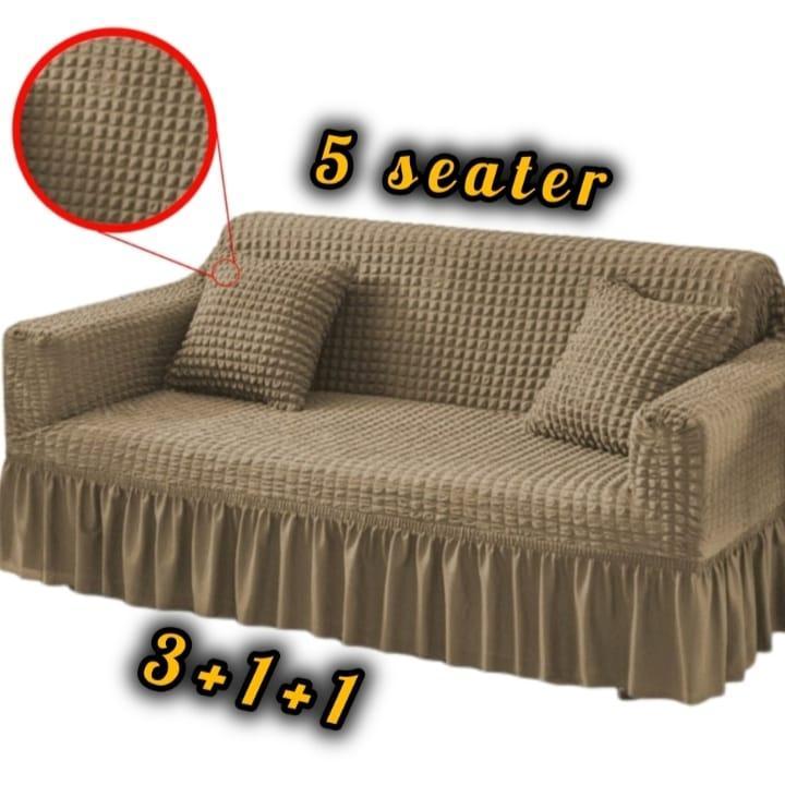 5 Seater Jersey Textured Sofa Covers