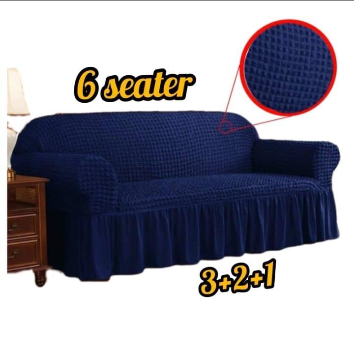6 Seater Jersey Textured Sofa Covers