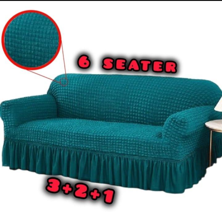 6 Seater Jersey Textured Sofa Covers