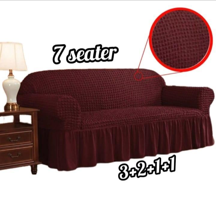 7 Seater Jersey Textured Sofa Covers