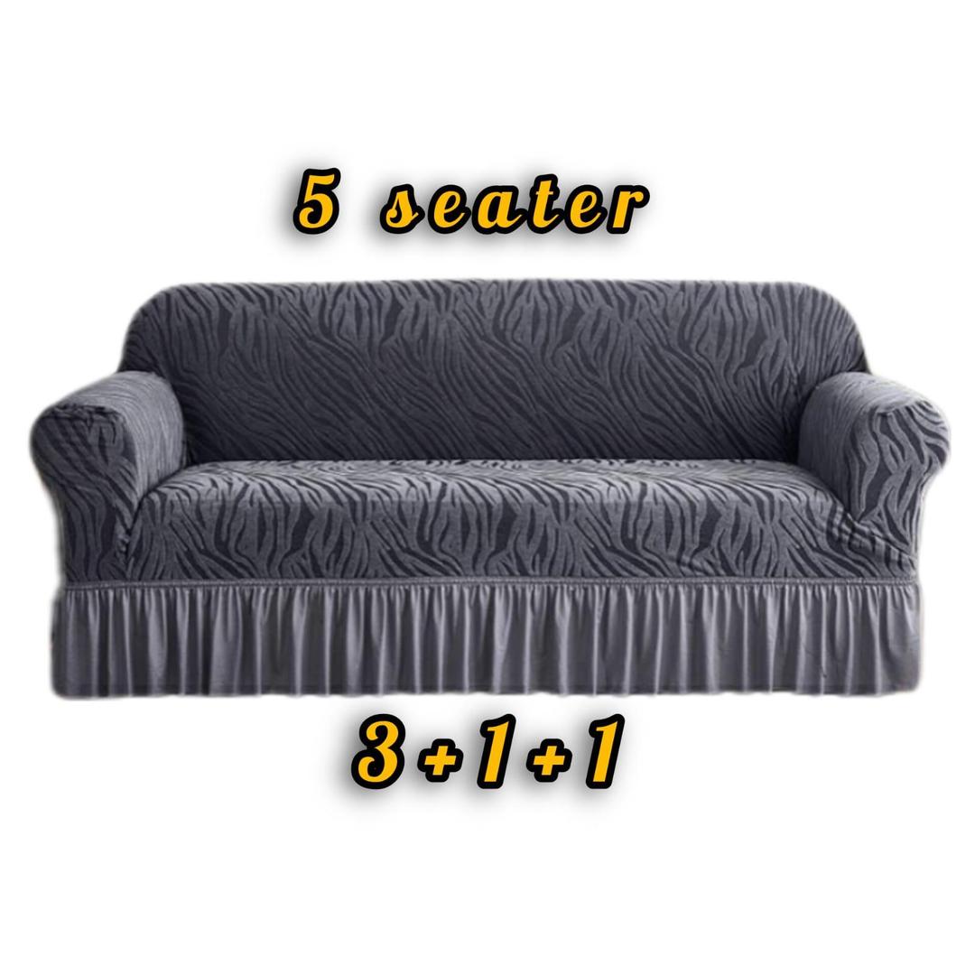 5 Seater Velvet Textured Sofa Covers