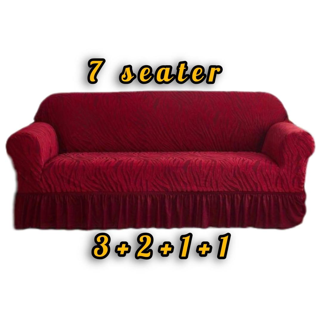 7 Seater Velvet Textured Sofa Covers