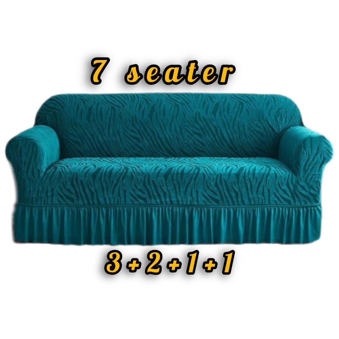 7 Seater Velvet Textured Sofa Covers