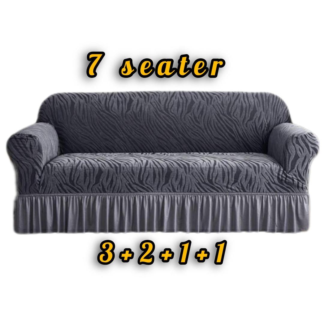7 Seater Velvet Textured Sofa Covers
