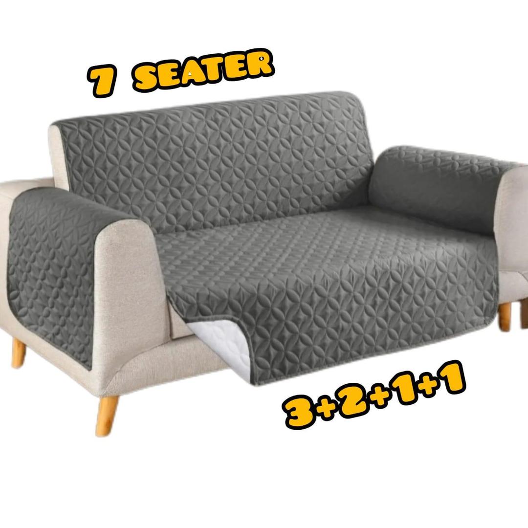 7 Seater Polyester Plain Sofa Covers