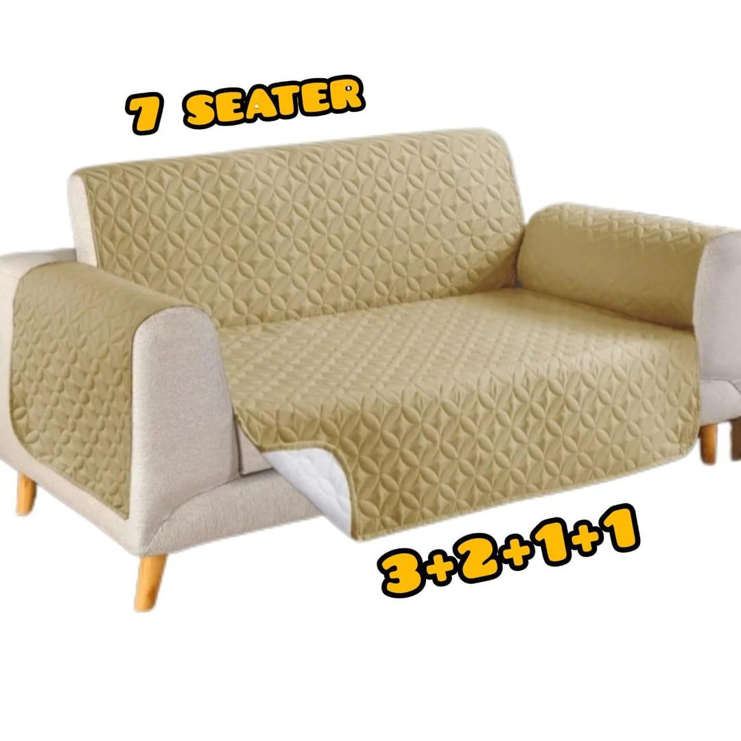 7 Seater Polyester Plain Sofa Covers