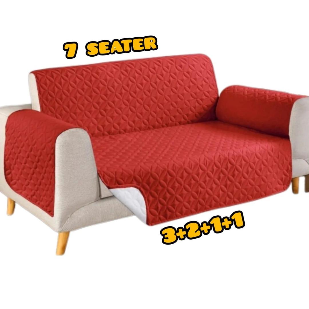 7 Seater Polyester Plain Sofa Covers