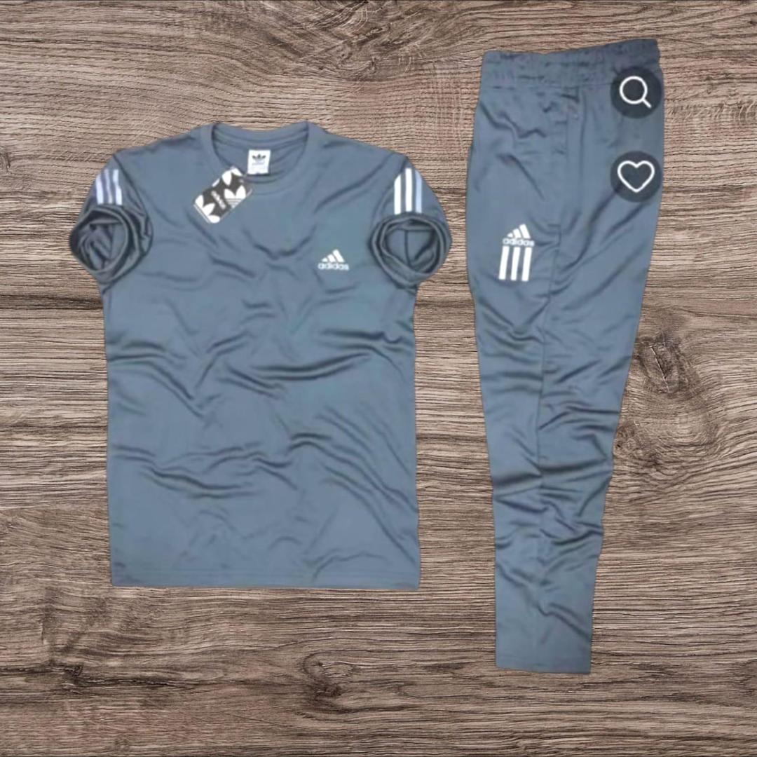 Men's Printed Polyester Track Suit - 2 Pcs