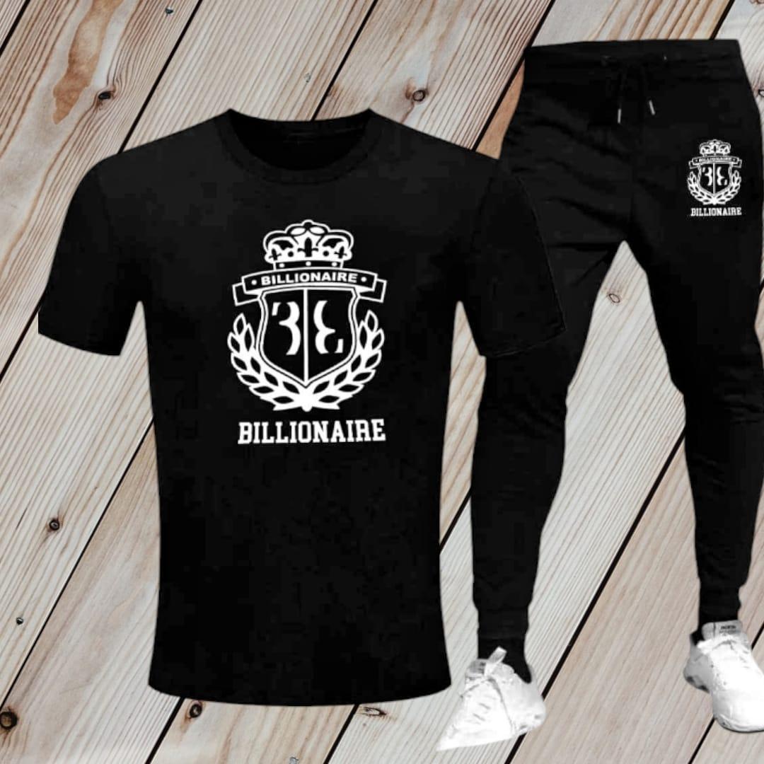 Men's Printed Polyester Track Suit - 2 Pcs Set