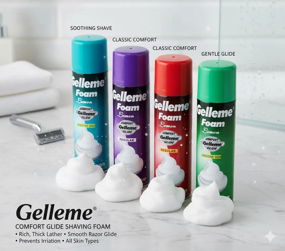 Gelleme Shaving Foam 400ml – Ultra-Rich, Smooth Lather for a Perfect Shave Every Time