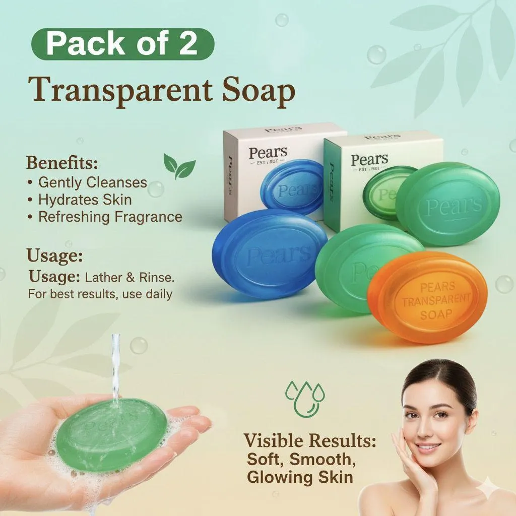 Pears Soap –With Glycerin& Natural Oils