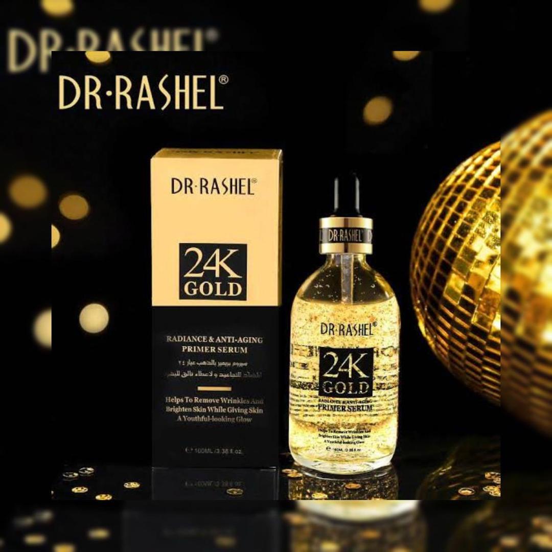 Dr. Rashel 24K Gold Primer Serum - Skin Brightening & Anti-Acne Treatment, 1 Pcs