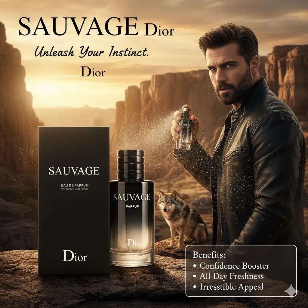 Dior Sauvage Parfum: Men's Long-Lasting Fresh Fragrance