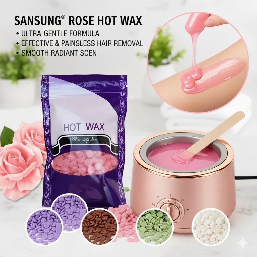 Painless Hard Wax Beads (100g Bag) - Stripless Depilatory Film Wax