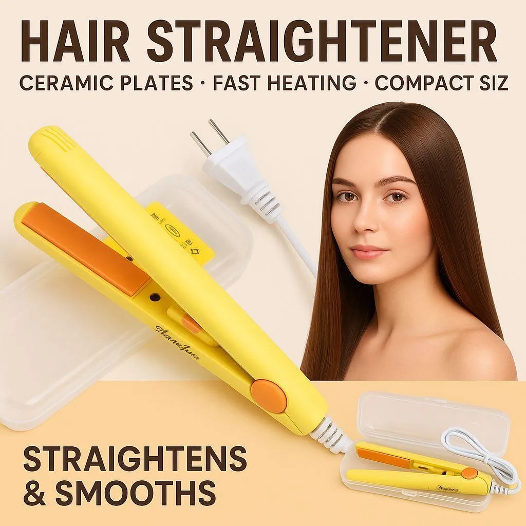 Mini Hair Straightener –Portable & Stylish forQuick Touch-Ups Anywhere