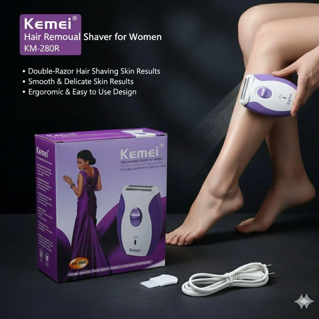 Kemei KM-280R Hair Removal Shaver for Women
