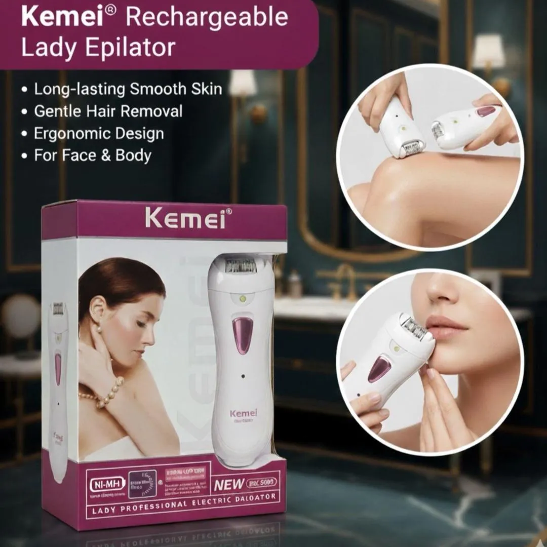 Kemei KM-290R Hair Clipper&Trimmer – Rechargeable,Powerful & Precision Cut