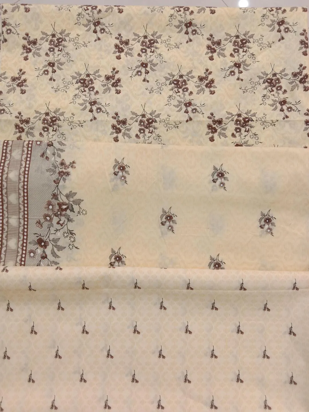 3 Pcs Women's Unstitched Digital Print Suit