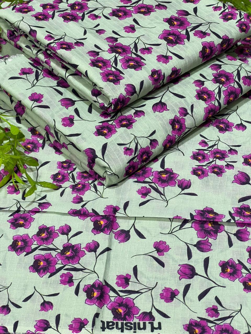 Stylish Printed Lawn Suit - 2 Pcs Set in Lilac