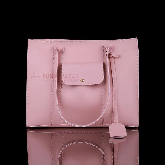 Girl's PU Leather Plain Tote Bags