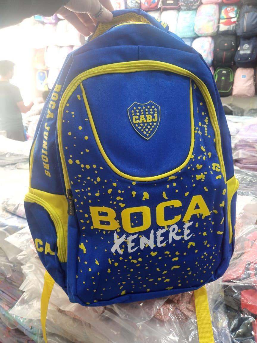 Stylish Boy's Nylon School Bag - 1 Pcs Blue Printed Backpack