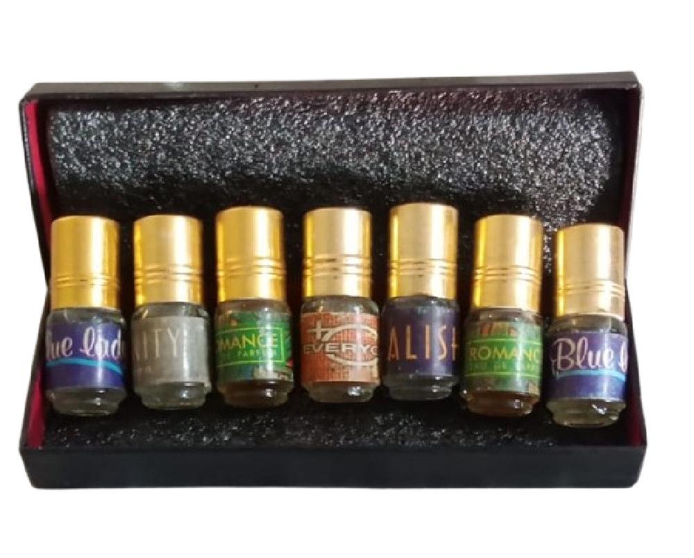 Long Lasting Mood Enhancing Attar - 7 Pcs Alcohol-Free Perfume Collection