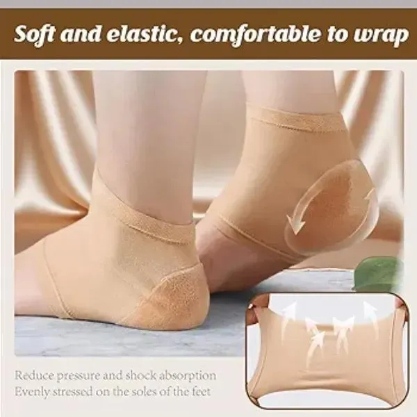 Women's Silicone Anti Crack Socks Heels Socks 2 Pair