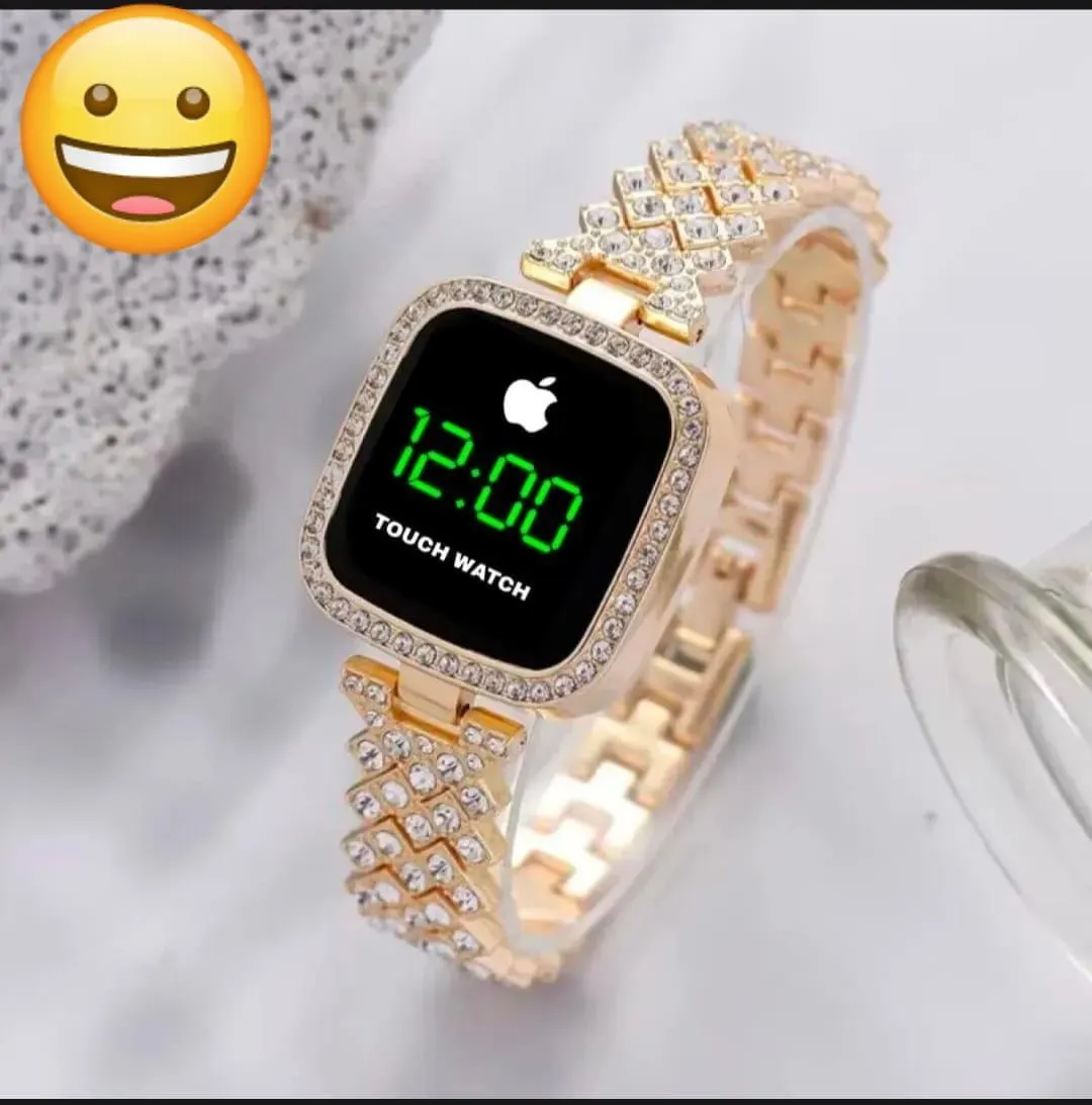 Chic Women's Rose Gold Square Chain Strap Watch - 1 Pc