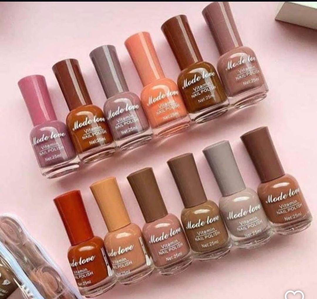 Vibrant Multicolor Nail Polish - Smooth and Even Coverage, Pack of 12